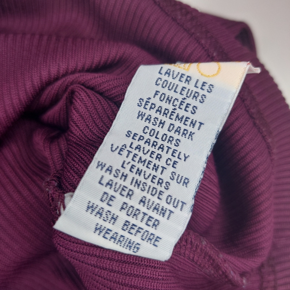 Pennington's Maroon Wine Ribbed Knit Tank Top - 1X - Picture 5 of 5